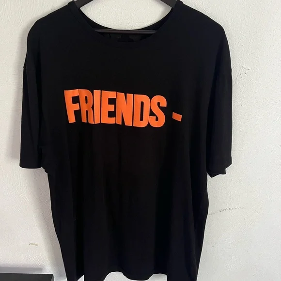 Black and best sale orange vlone shirt